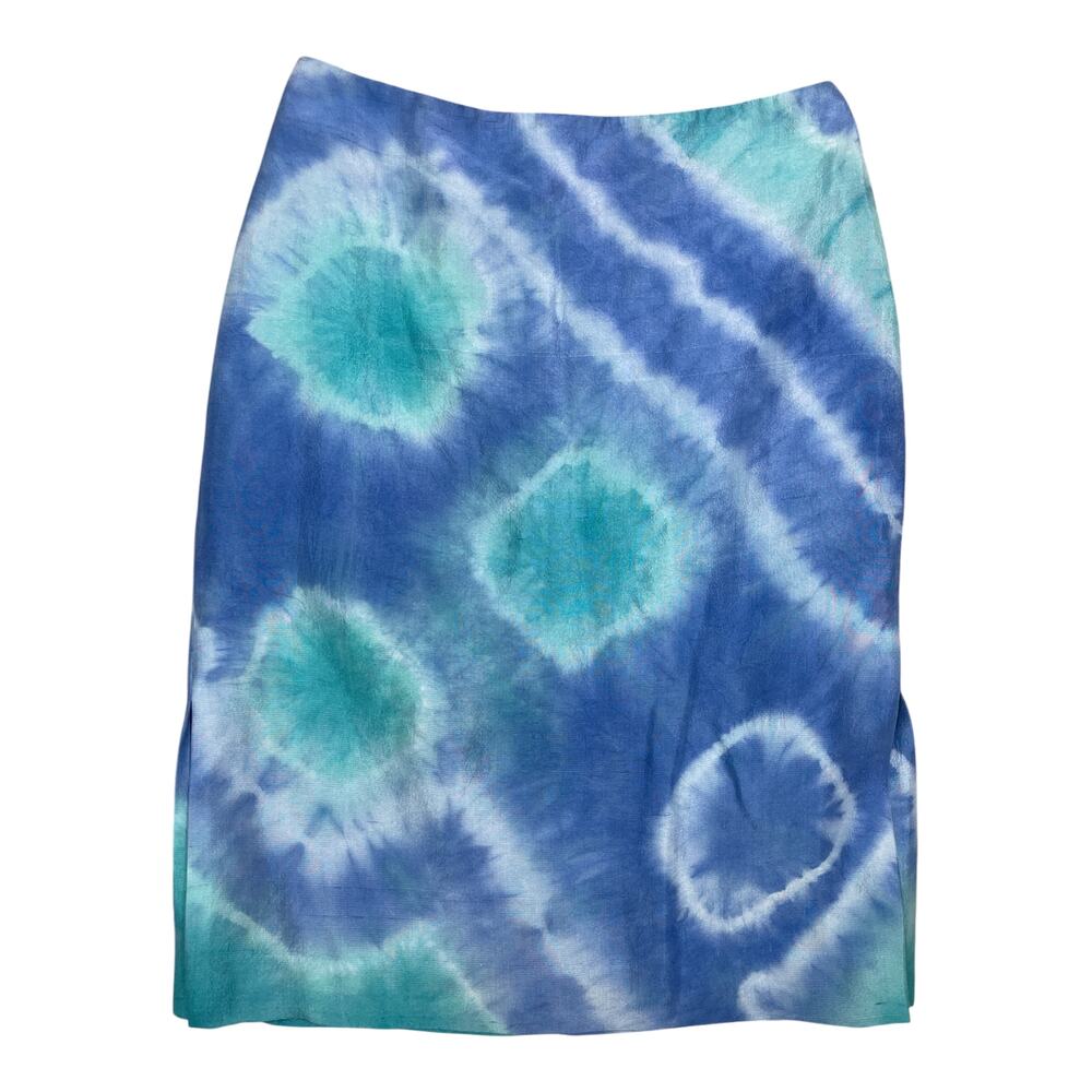Vintage Designer 1990s "Ralph" Lauren Silk Tie Dye Skirt
